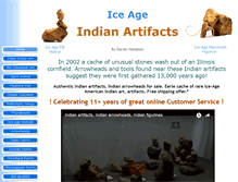Tablet Screenshot of iceageartifacts.com